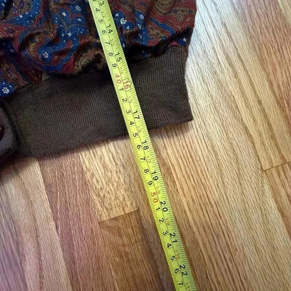 VINTAGE x JH COLLECTIBLES Womens Equestrian Paisley Print Brown Sweater l SIZE M - Picture 6 of 8